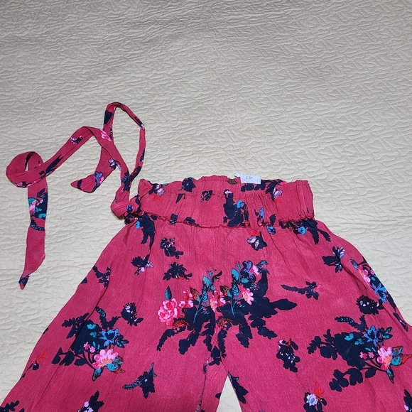 Free People Moonlight Garden Floral Bohemian Palazzo pants size S - Picture 3 of 9